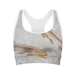 Lycoptera Fish Fossil Print Women's Sports Bra