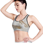 Lycoptera Fish Fossil Print Women's Sports Bra