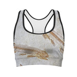 Lycoptera Fish Fossil Print Women's Sports Bra