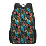 Macaw Parrot Pattern Print 17 Inch Backpack