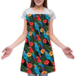 Macaw Parrot Pattern Print Adjustable Apron