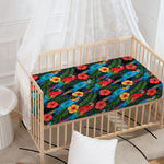 Macaw Parrot Pattern Print Baby Crib Sheet