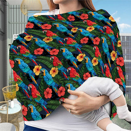 Macaw Parrot Pattern Print Baby Seat Cover
