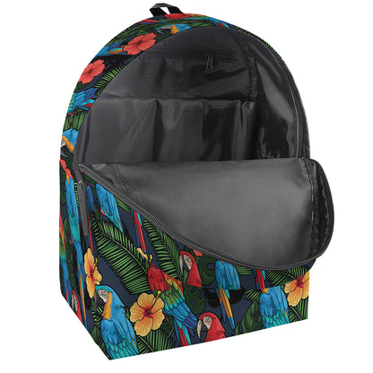 Macaw Parrot Pattern Print Backpack