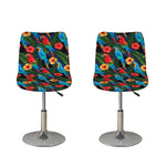 Macaw Parrot Pattern Print Bar Stool Covers