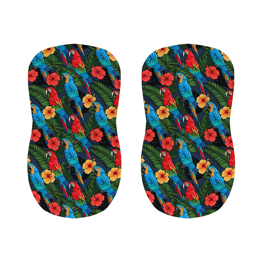 Macaw Parrot Pattern Print Bar Stool Covers