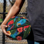 Macaw Parrot Pattern Print Basketball