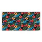 Macaw Parrot Pattern Print Beach Towel