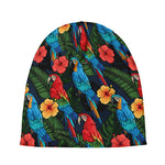 Macaw Parrot Pattern Print Beanie