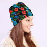 Macaw Parrot Pattern Print Beanie