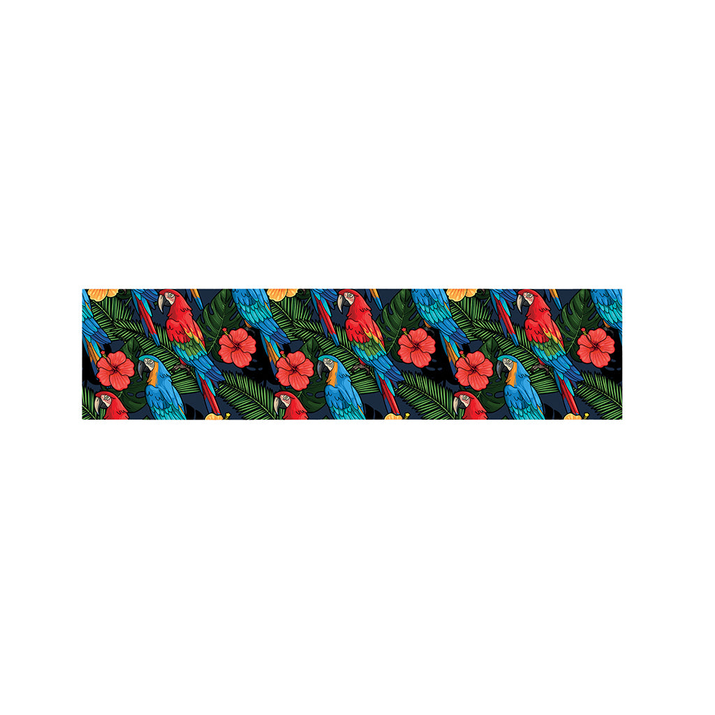 Macaw Parrot Pattern Print Bed Runner