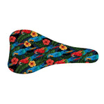 Macaw Parrot Pattern Print Bicycle Seat Cover