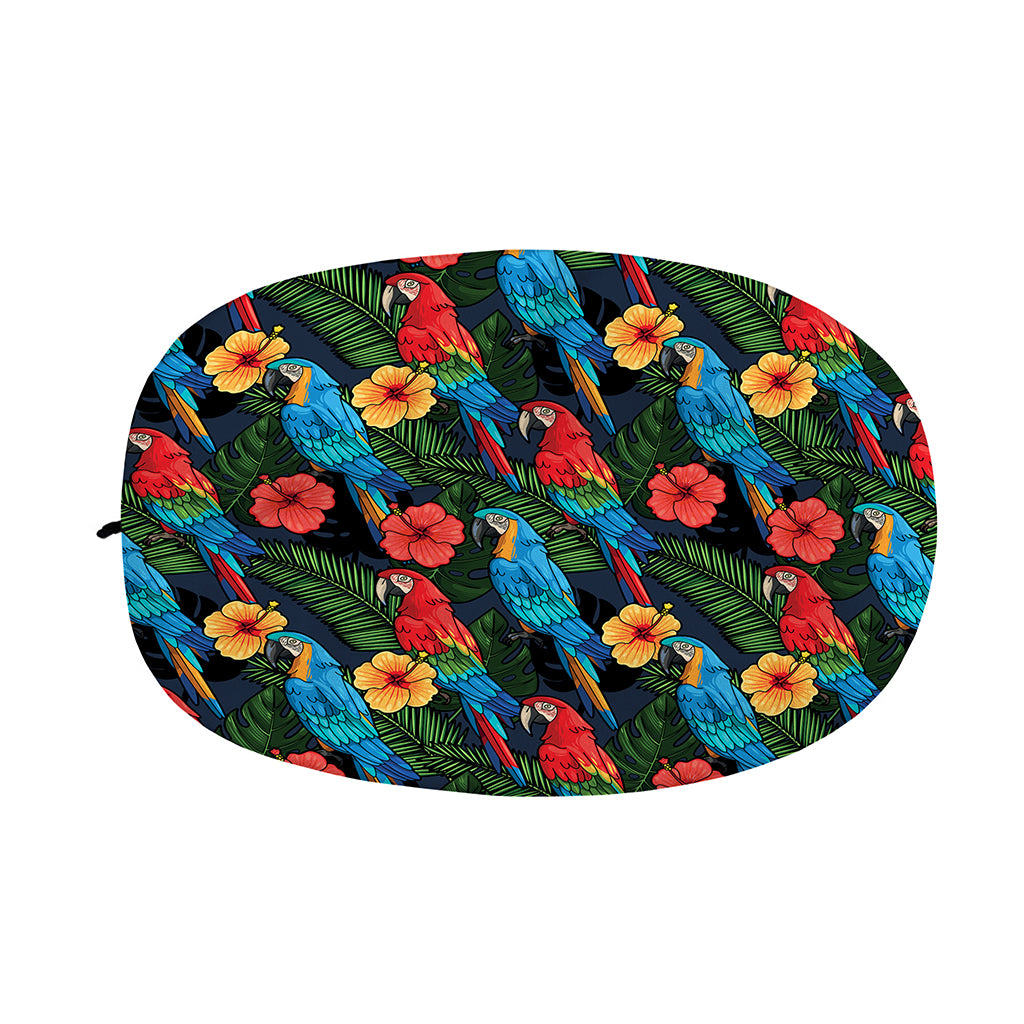 Macaw Parrot Pattern Print Car Side Mirror Covers