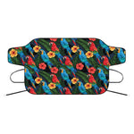 Macaw Parrot Pattern Print Car Windshield Snow Cover