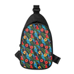 Macaw Parrot Pattern Print Chest Bag