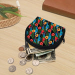 Macaw Parrot Pattern Print Coin Purse
