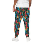 Macaw Parrot Pattern Print Cotton Pants