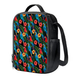 Macaw Parrot Pattern Print Crossbody Lunch Bag