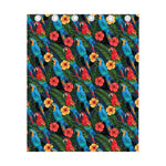 Macaw Parrot Pattern Print Curtain