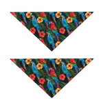 Macaw Parrot Pattern Print Dog Bandana