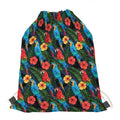 Macaw Parrot Pattern Print Drawstring Bag