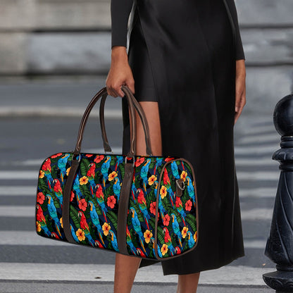 Macaw Parrot Pattern Print Duffle Bag