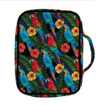 Macaw Parrot Pattern Print Front Pocket Bible Bag