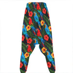 Macaw Parrot Pattern Print Hammer Pants