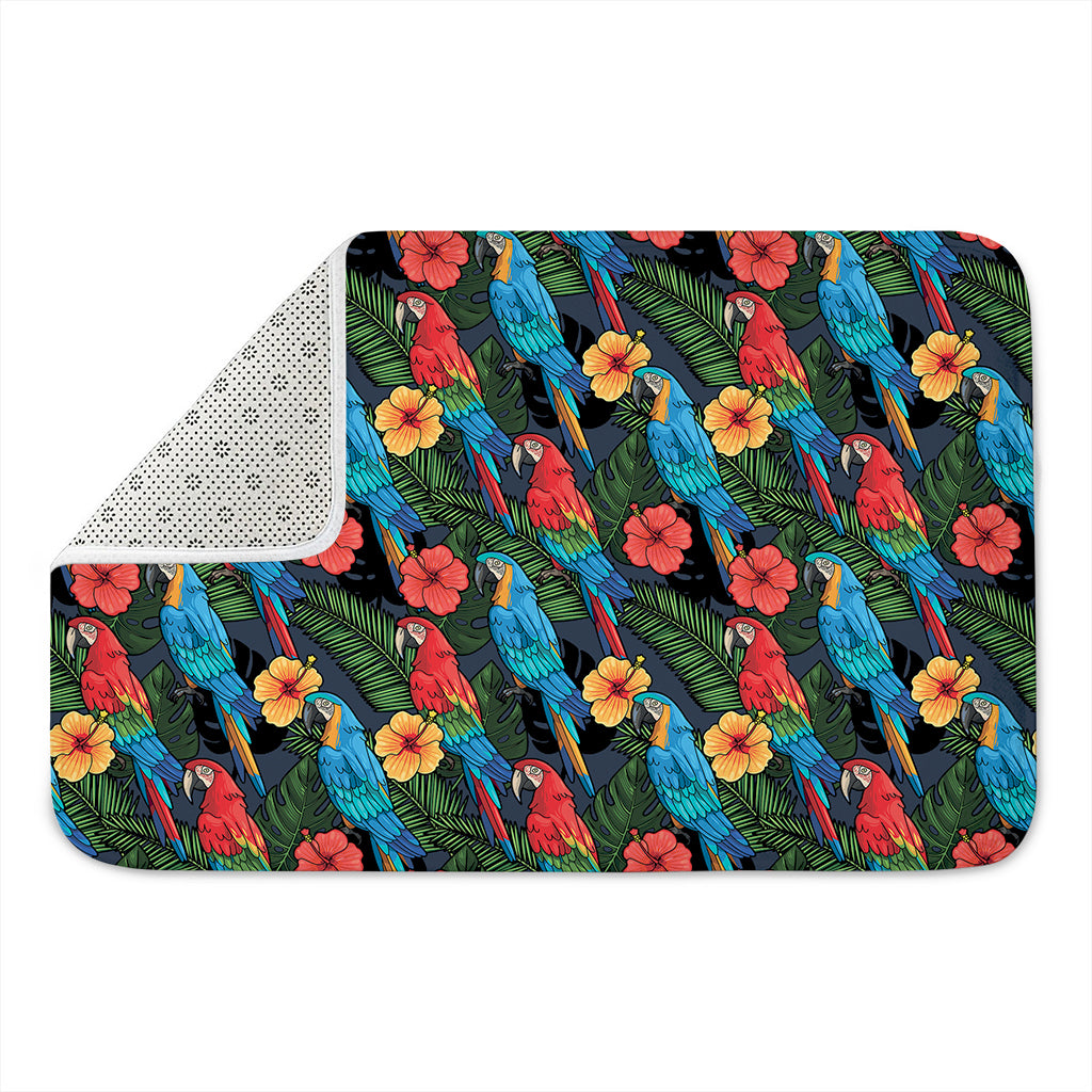 Macaw Parrot Pattern Print Indoor Door Mat