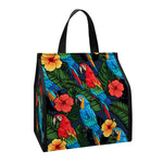 Macaw Parrot Pattern Print Insulated Lunch Tote