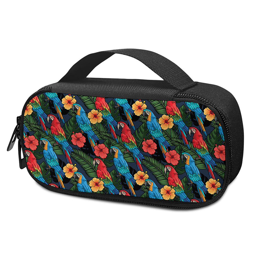 Macaw Parrot Pattern Print Insulin Cooler Travel Case