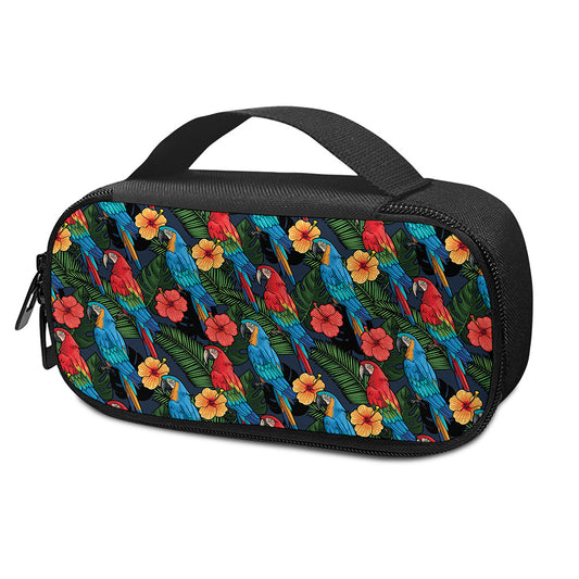 Macaw Parrot Pattern Print Insulin Cooler Travel Case
