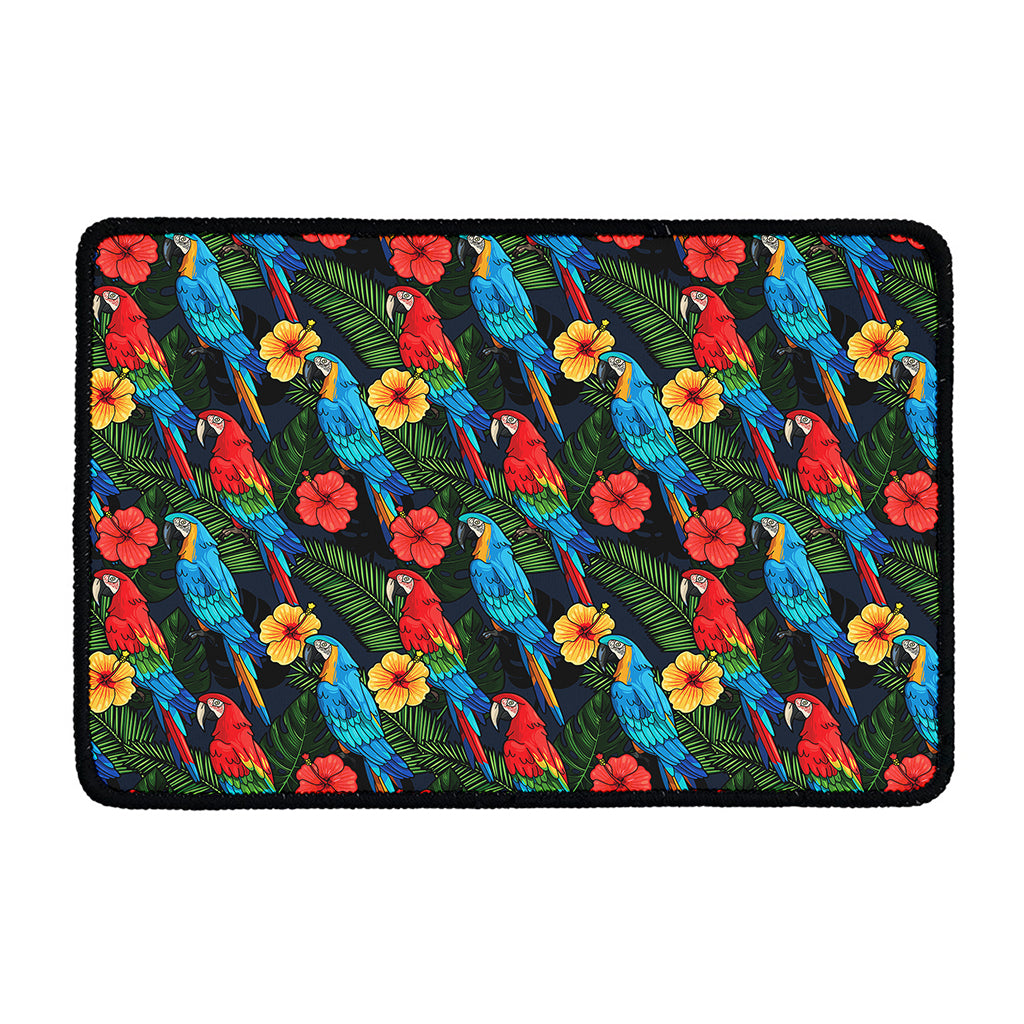 Macaw Parrot Pattern Print Kitchen Mat