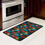 Macaw Parrot Pattern Print Kitchen Mat