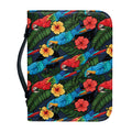Macaw Parrot Pattern Print Leather Bible Cover