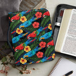 Macaw Parrot Pattern Print Leather Bible Cover