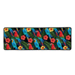 Macaw Parrot Pattern Print Long Kitchen Mat