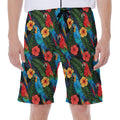 Macaw Parrot Pattern Print Men's Beach Shorts