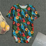 Macaw Parrot Pattern Print Men's Bodysuit