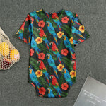 Macaw Parrot Pattern Print Men's Bodysuit