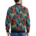 Macaw Parrot Pattern Print Men's Bomber Jacket