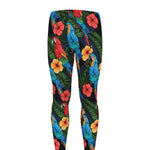 Macaw Parrot Pattern Print Men's leggings