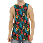 Macaw Parrot Pattern Print Men's Muscle Tank Top