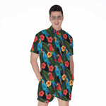 Macaw Parrot Pattern Print Men's Rompers