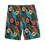 Macaw Parrot Pattern Print Men's Sports Shorts