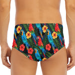 Macaw Parrot Pattern Print Men's Triangle Swim Briefs