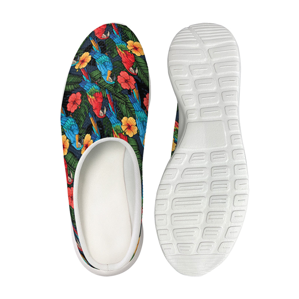 Macaw Parrot Pattern Print Mesh Casual Shoes