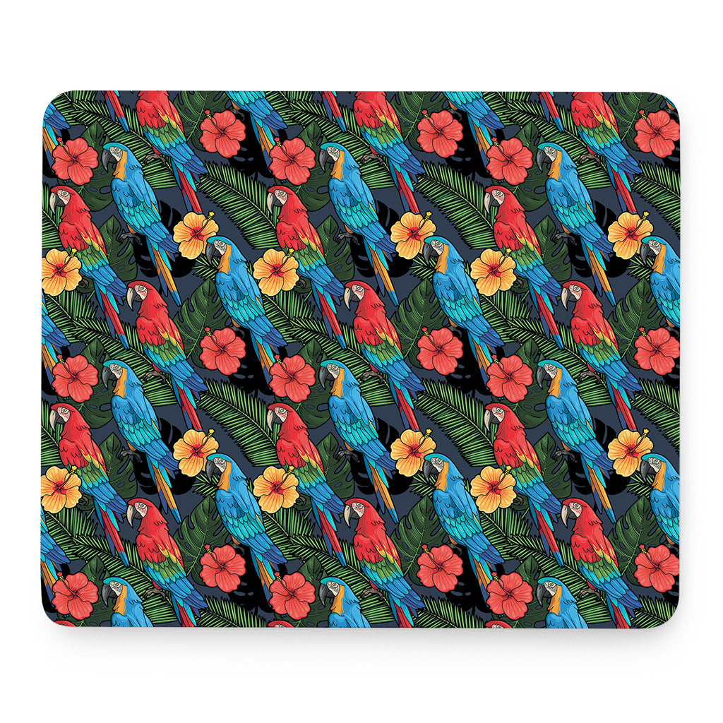 Macaw Parrot Pattern Print Mouse Pad