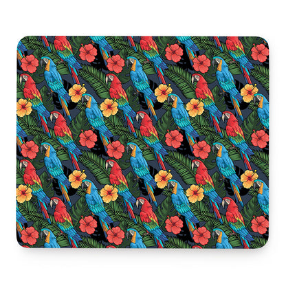 Macaw Parrot Pattern Print Mouse Pad