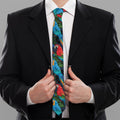 Macaw Parrot Pattern Print Necktie